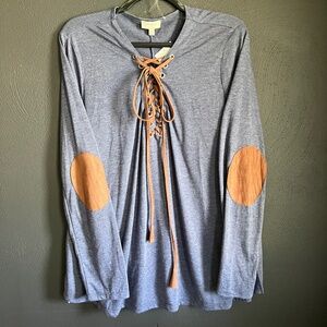 Women’s Elbow Patch Top 🚨 Last Chance Hot Deal 🔥